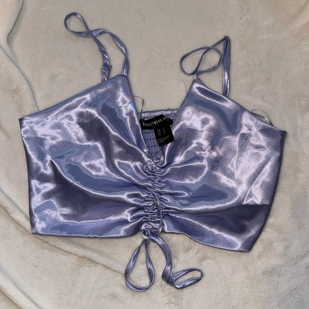 Satin crop top